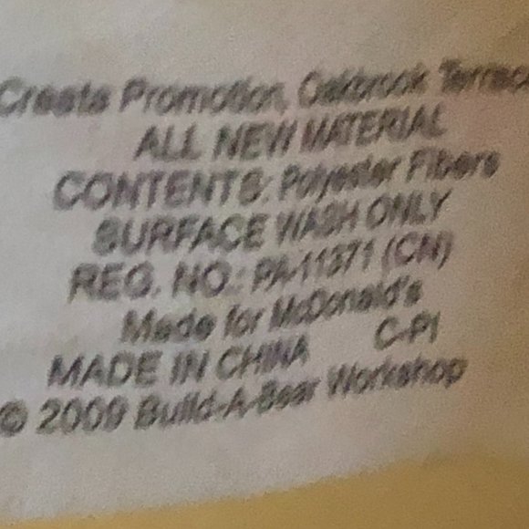 Build a Bear Small Pawfect Pink Panther Leopard Shirt Plush 2009 For McDonald's - Picture 9 of 9